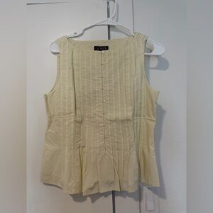 J. Crew Cream Button-Front Blouse - NWOT